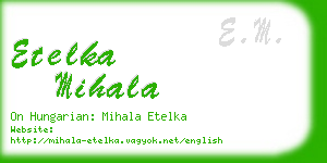 etelka mihala business card